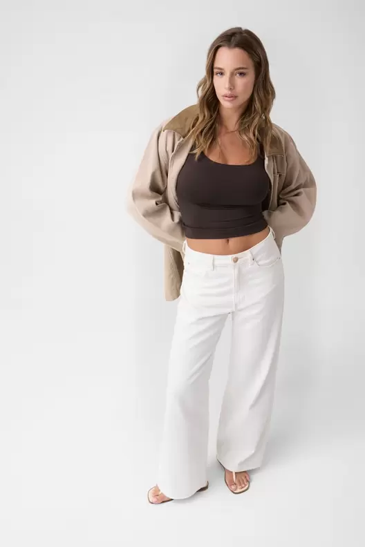 Wide leg jeans
