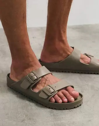 Birkenstock Arizona EVA sandals in gray taupe