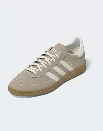 adidas Originals Handball spezial trainers in beige with gum sole