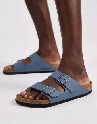 Birkenstock Arizona birko-flor sandals in basalt grey