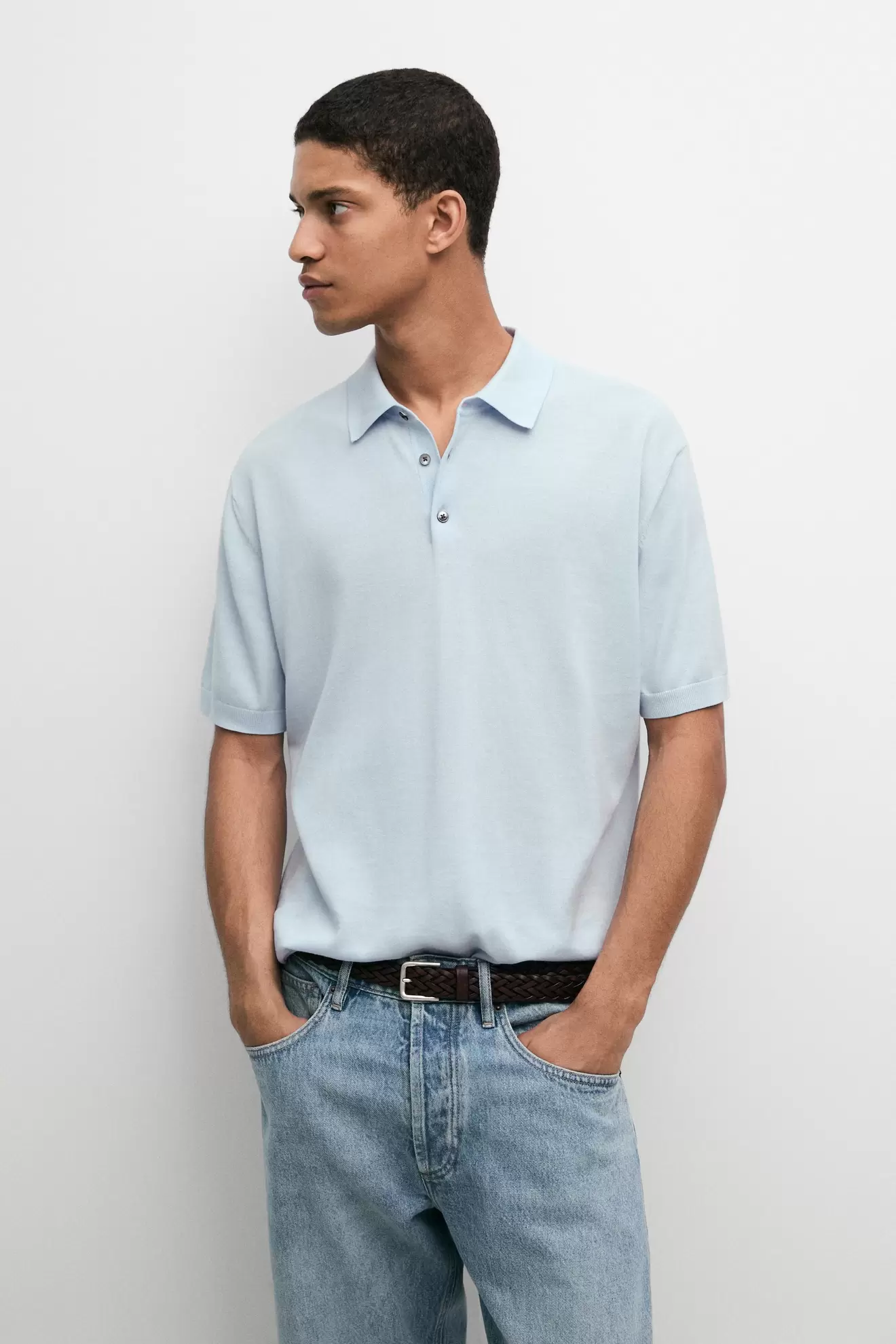 100% Cotton Knit Polo Shirt