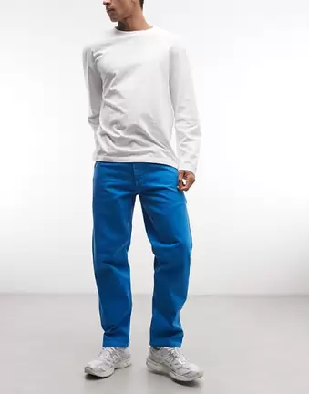 Stan Ray carpenter straight leg jeans in blue