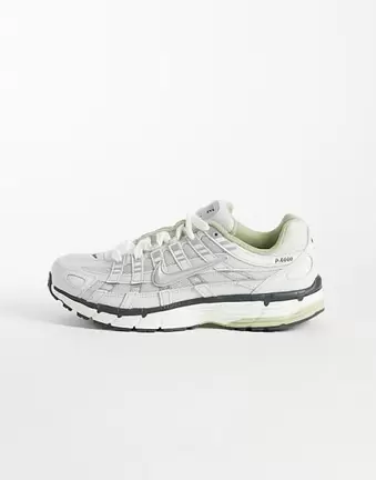 Nike P-6000 trainers in grey and light green