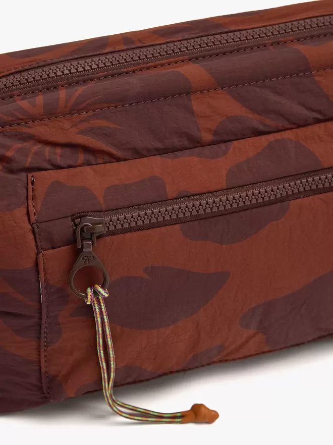Nylon necessaire with floral printed