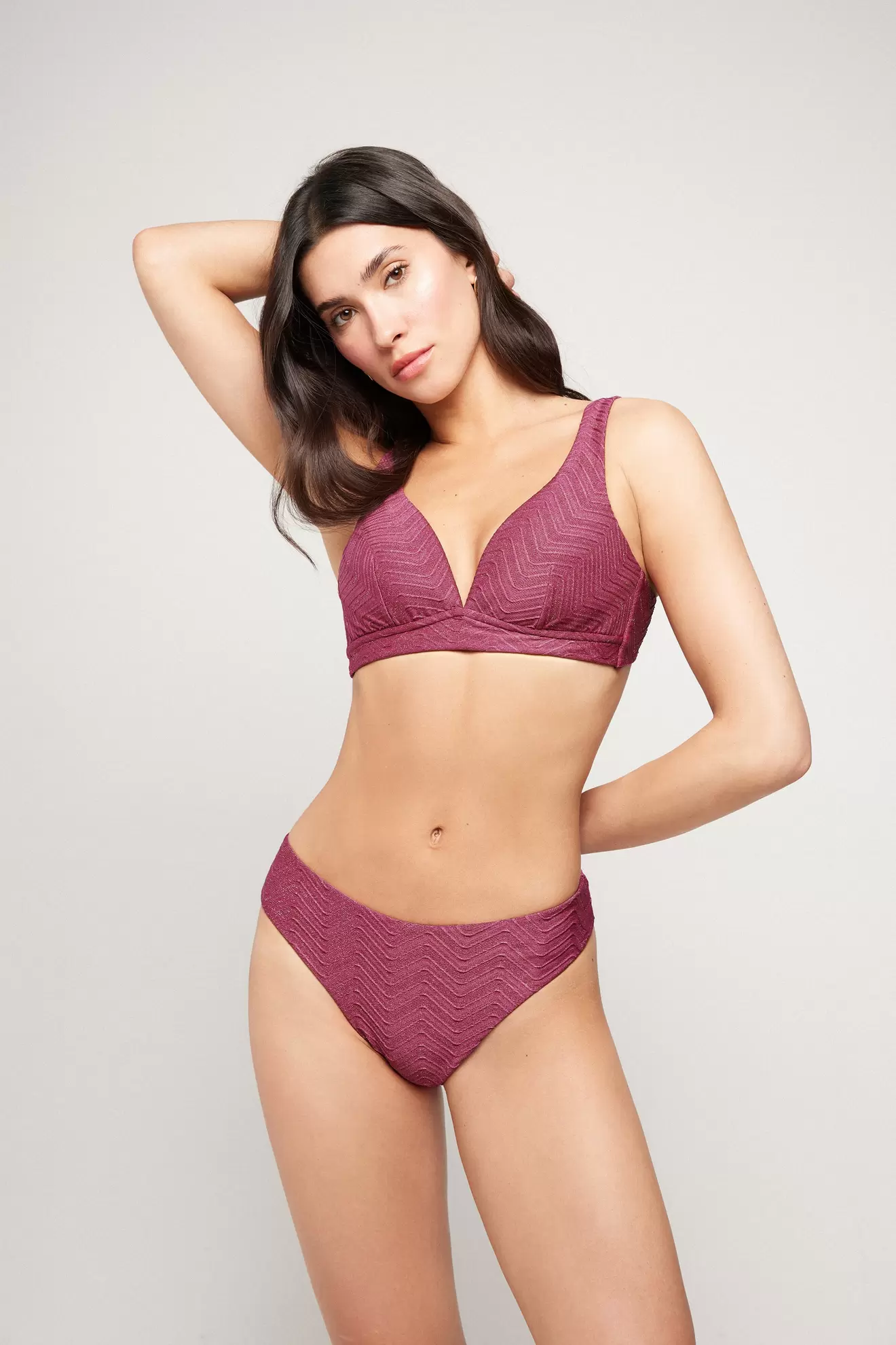 Sparkling Touch Széles Vállpántos Háromszög Bikini Felső