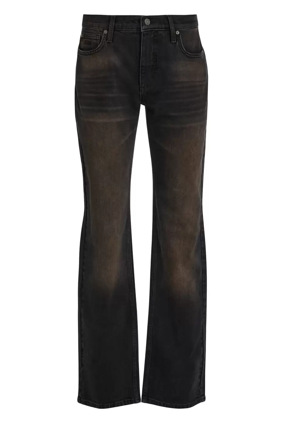 Mid rise straight jeans
