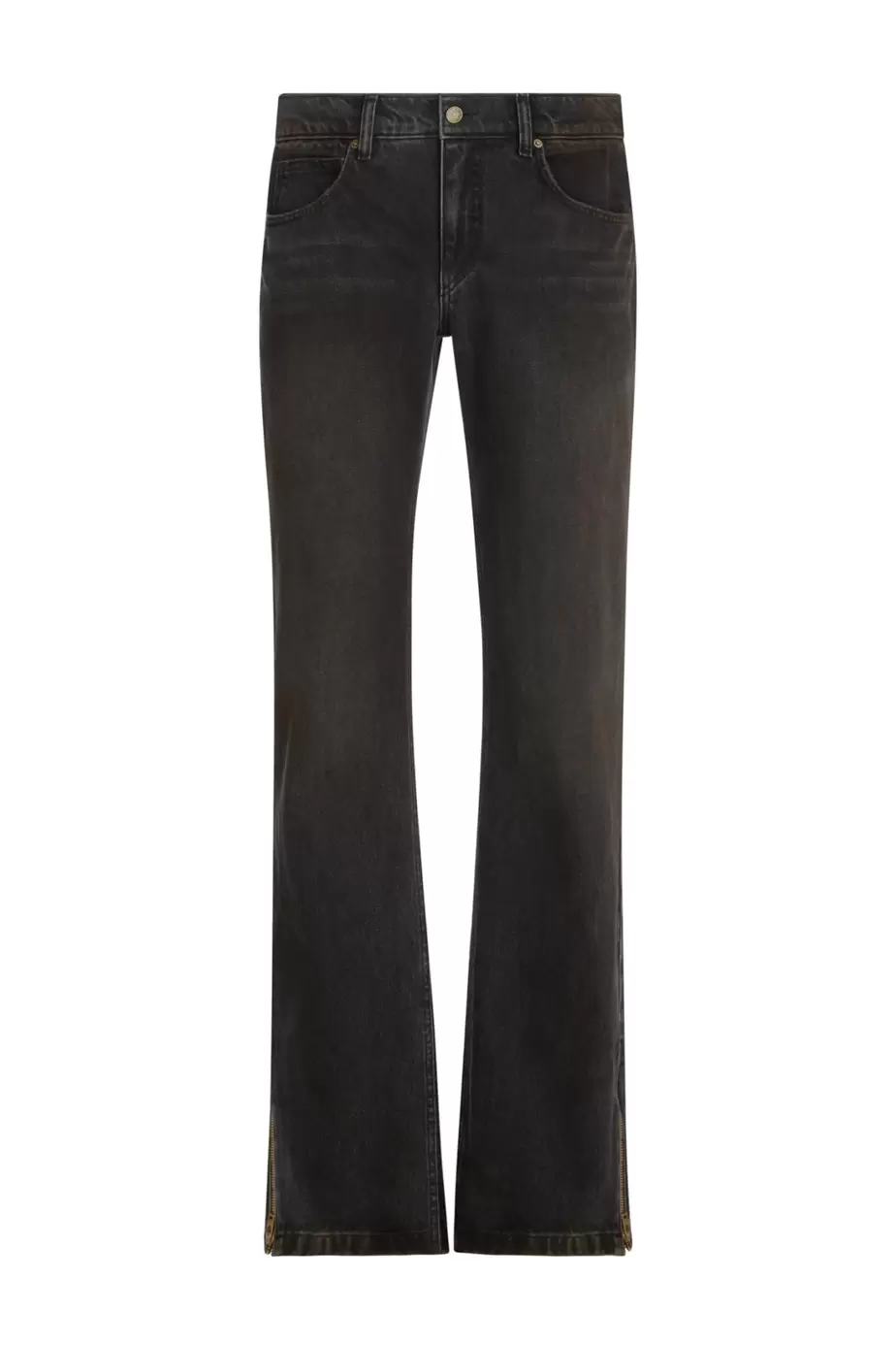 Low rise straight jeans