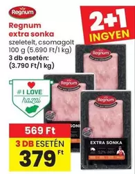 extra sonka szeletelt, csomagolt