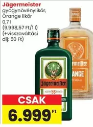 Jägermeister gyógynövénylikőr, Orange likőr