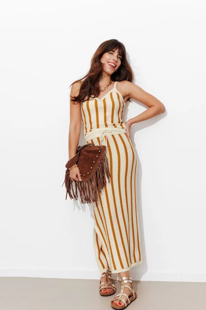 Long knit skirt