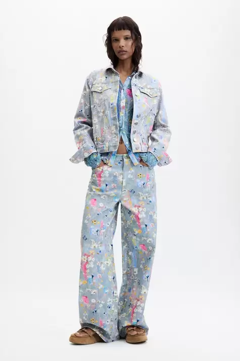 Printed Denim Jacket
