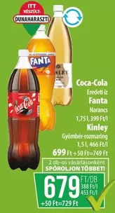Coca Cola - Coca-Cola, Fanta, Narancs, Kinley