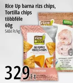 Up - barna riz s chips, Tortilla chips többf
le