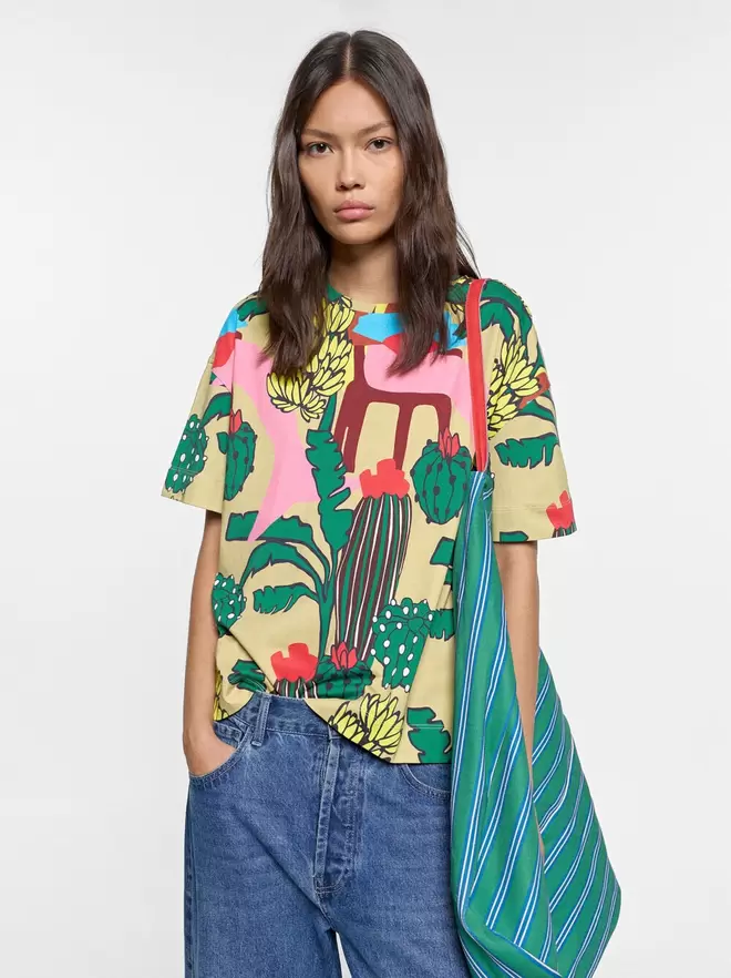 100% cotton printed t-shirt