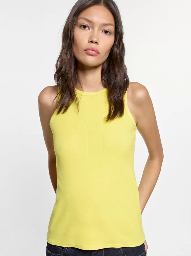Ribbed cotton top