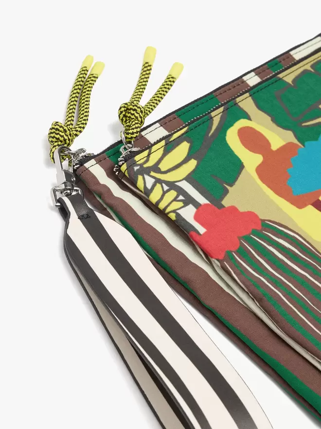 Printed nylon multi-purpose pouch
