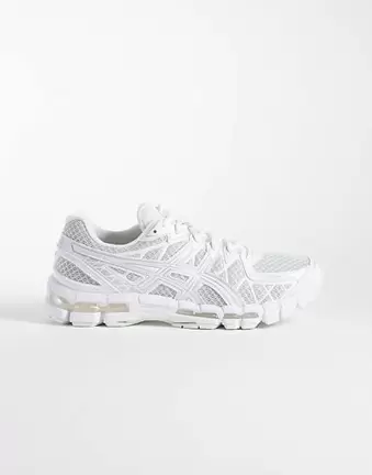 Asics Gel-Kayano 20 trainers in white and grey