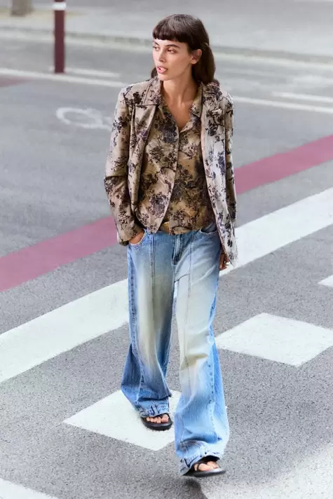 Flocked blazer