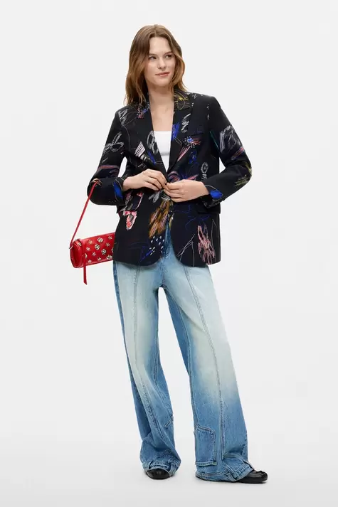 Floral Print Blazer