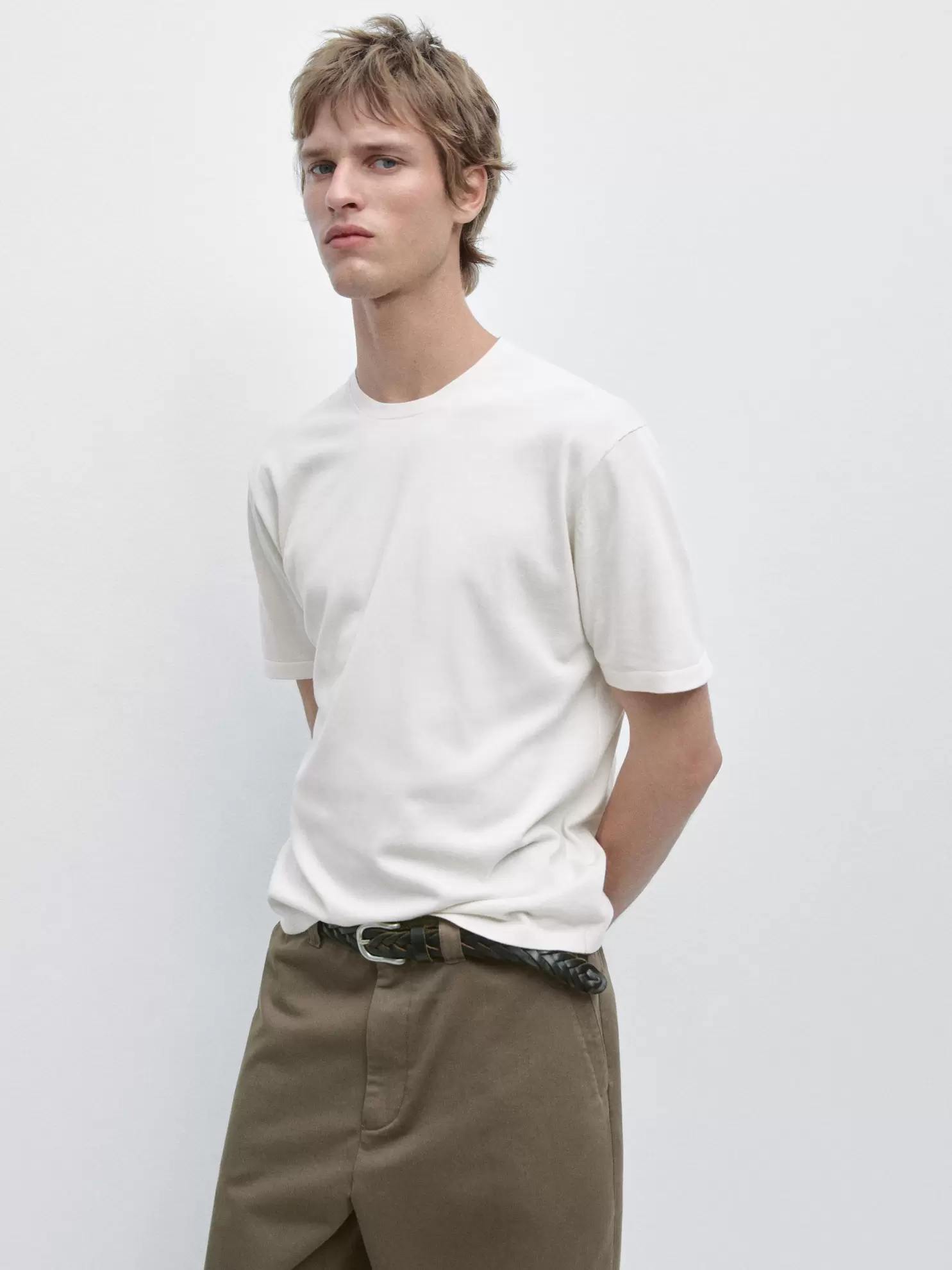 100% cotton short sleeve knit sweater