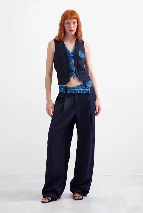 Double lapel vest