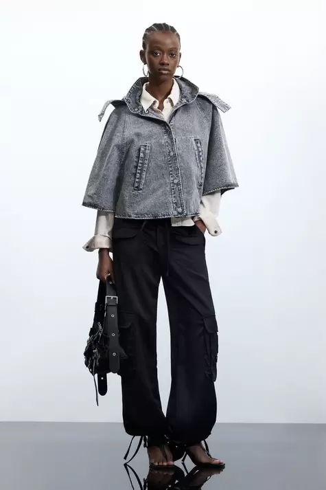 Poncho denim 100% cotton