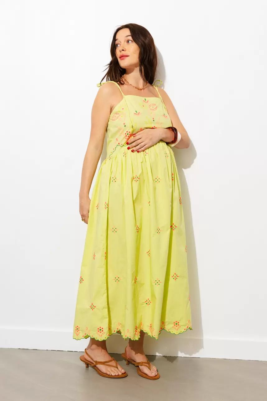 Dress with tie straps