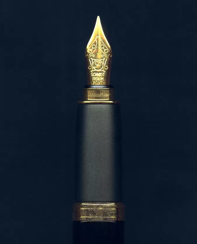 OHTO ALUMINIUM AND BRASS FOUNTAIN PEN