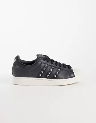 adidas Originals Superstar II trainers in black and cream