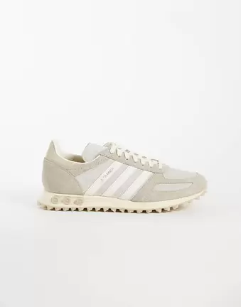 adidas Originals LA trainers in khaki and off white