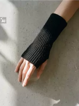 Ujjatlan kesztyű gyapjúkeverékkel