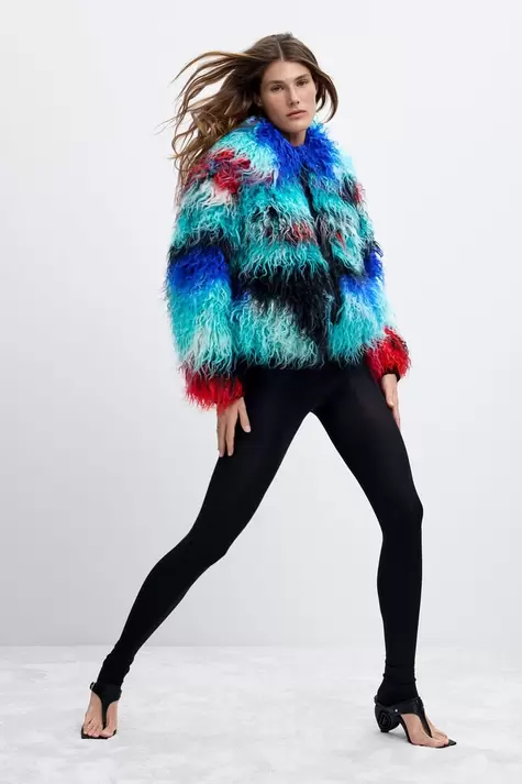 Long Hair Coat Lacroix