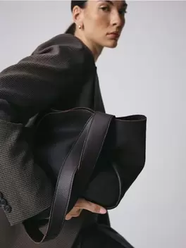 Műbőr shopper táska