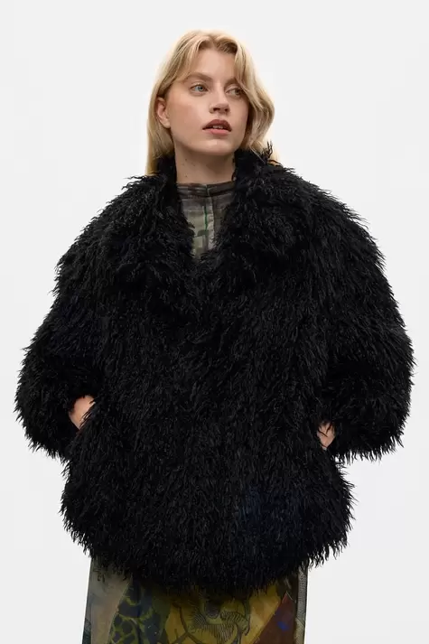 Synthetic Fur Coat