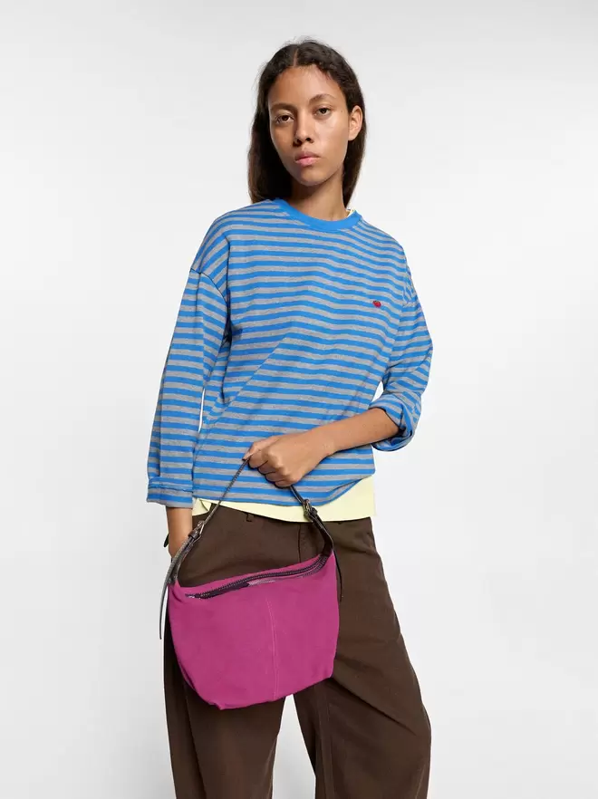 Leather shoulder bag