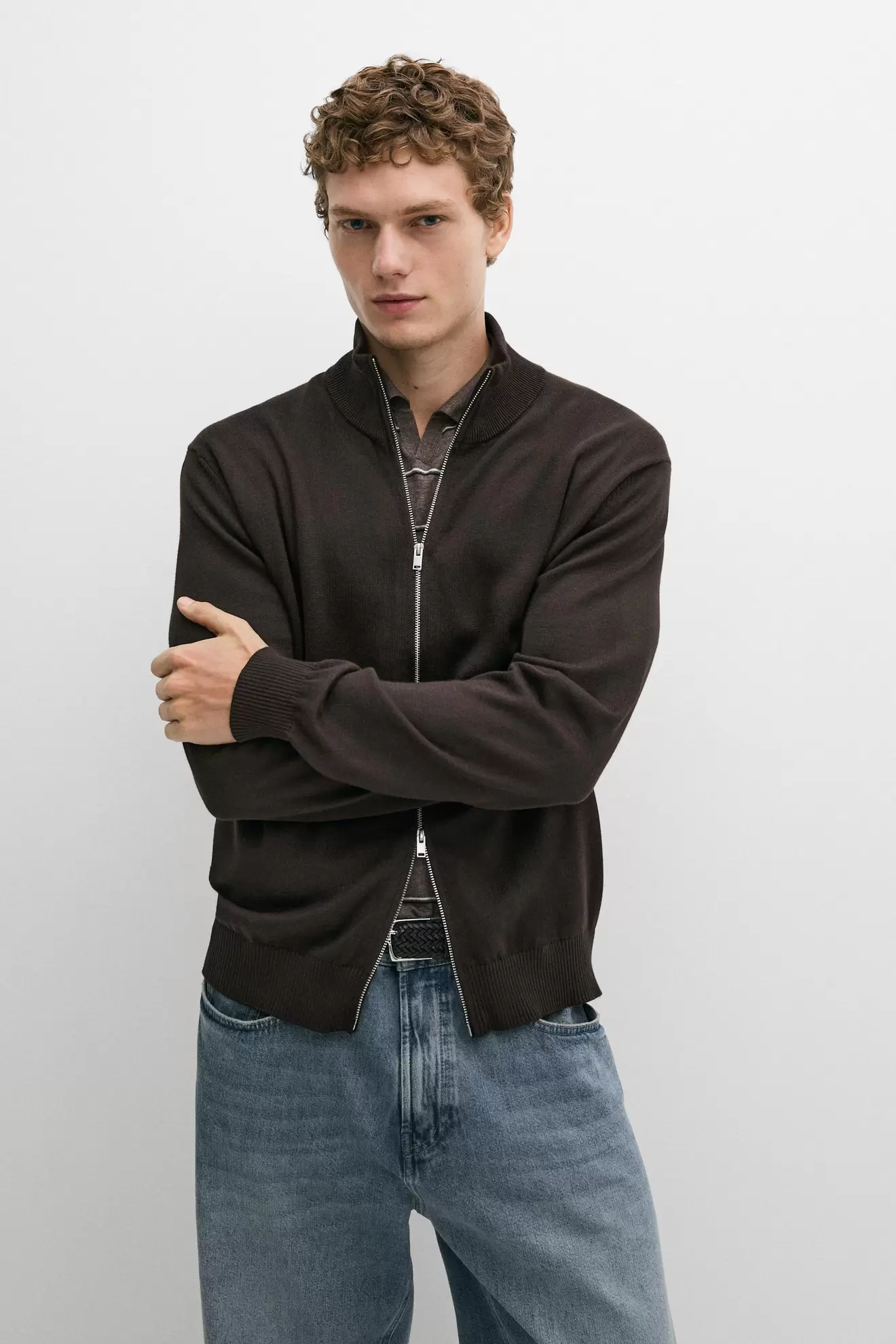 100% cotton knit cardigan