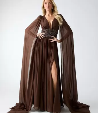 Marciano pleated maxi dress