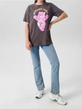 Nyomott mintás pamut póló Care Bears