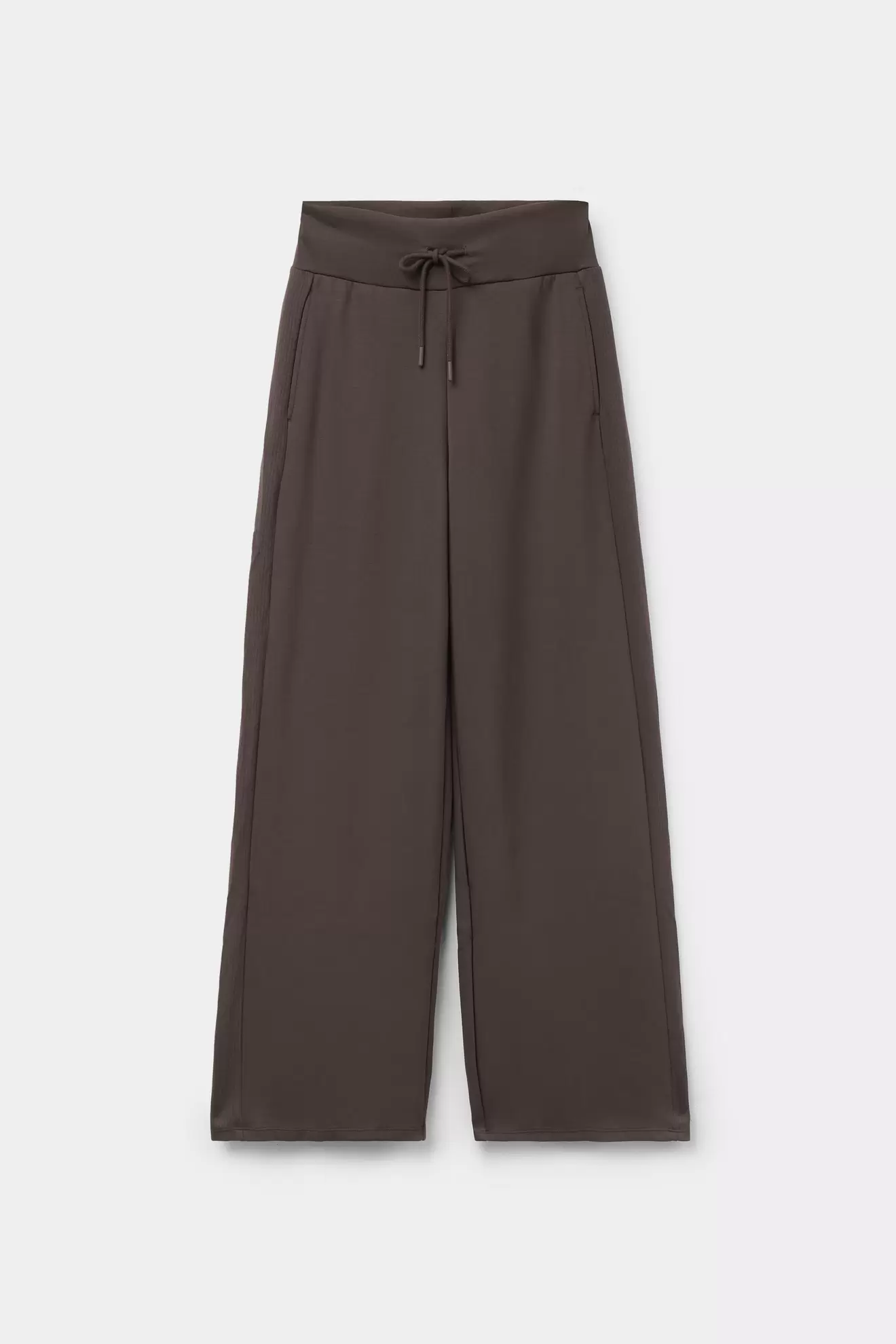 Superior Softness Bő Szárú Nadrág Bordás Csíkokkal