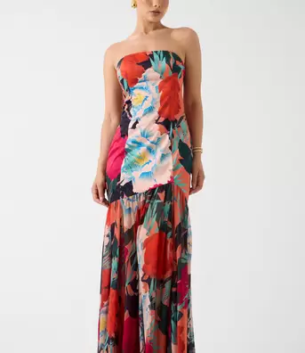 Marciano strapless maxi dress