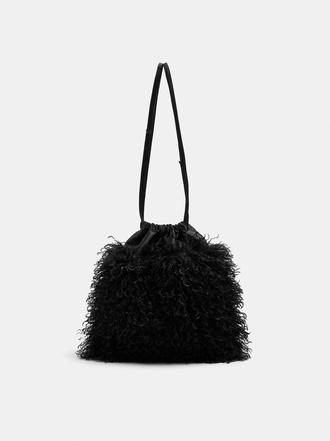 Fur-effect party bag