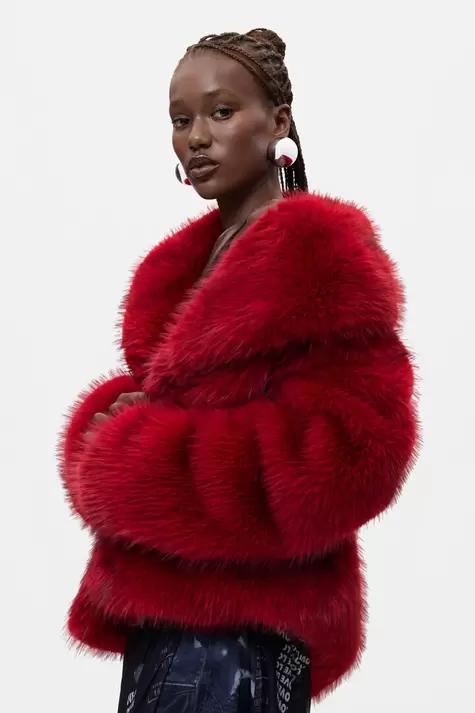Short fur coat