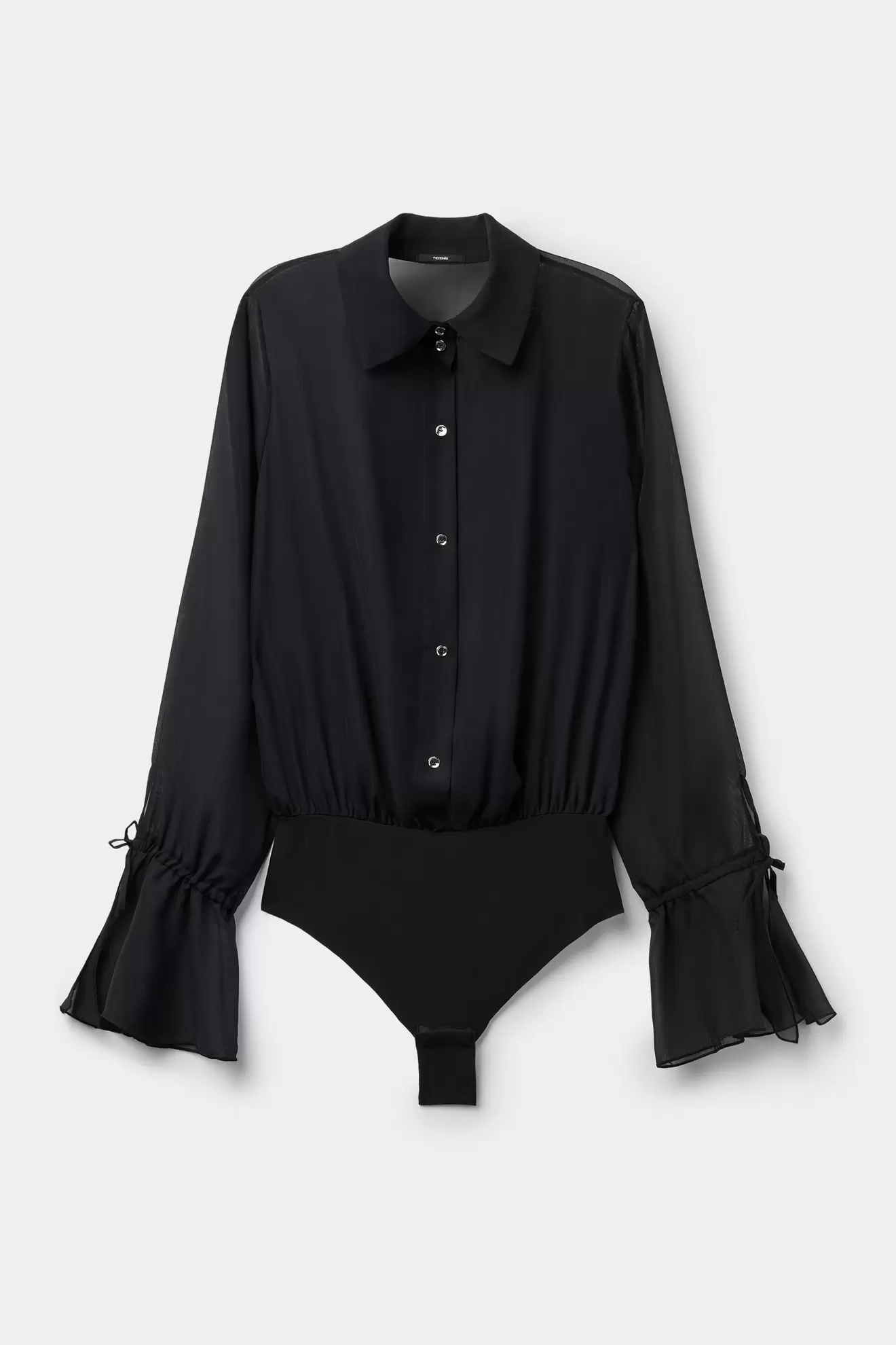 Petite Bon Ton Hosszú Ujjú Ing Fazonú Body