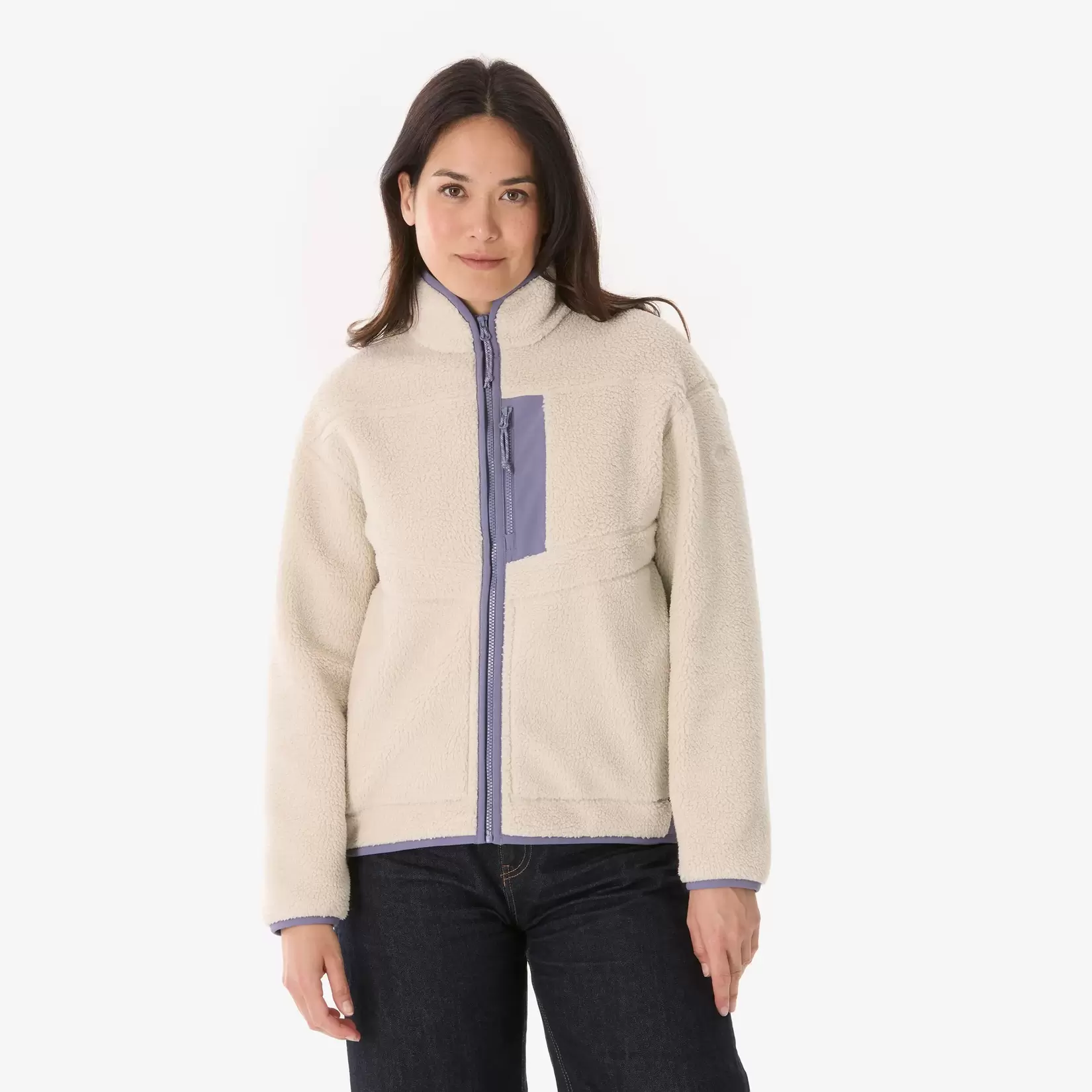 QUECHUA Női túra polár pulóver - MH500
