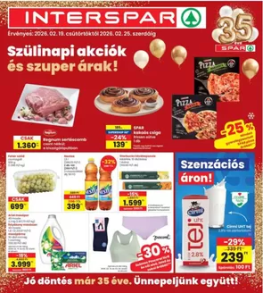 Interspar katalógus | INTERSPAR | 2026-02-19T00:00:00.000Z - 2026-02-25T00:00:00.000Z