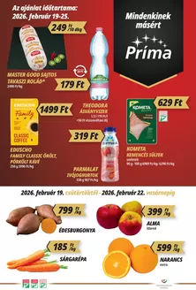 Príma katalógus, Hódmezővásárhely | Príma Február 19-25. | 2026-02-19T00:00:00.000Z - 2026-02-25T00:00:00.000Z