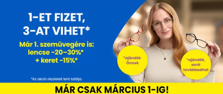 Ofotert katalógus, Nyíradony | 1-et fizet 3-at vihet szemüvegakció | 2026-02-24T00:00:00.000Z - 2026-03-01T00:00:00.000Z