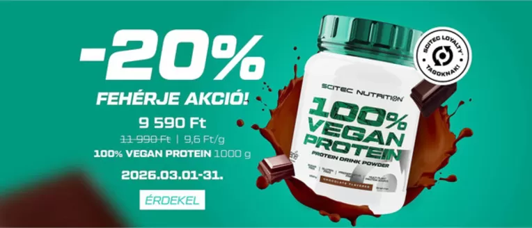 Scitec Nutrition katalógus, Kiskunmajsa | Scitec Nutrition akciós | 2026-03-01T00:00:00.000Z - 2026-03-31T00:00:00.000Z