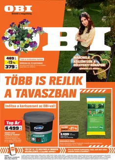 Obi katalógus, Vác | TÖBB IS REJLIK A TAVASZBAN | 2026-03-02T00:00:00.000Z - 2026-03-08T00:00:00.000Z