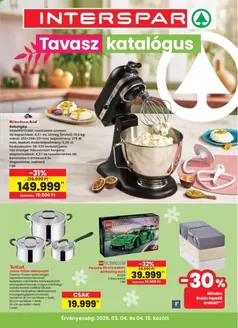 Interspar katalógus, Bonyhád | Csúcsajánlatok minden kedvezményvadásznak | 2026-03-04T00:00:00.000Z - 2026-04-15T00:00:00.000Z
